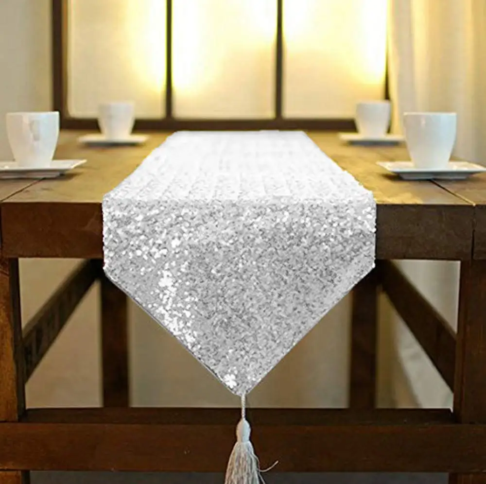Tassel Sequin Dresser Scarves or Table Runner, Elegant Wedding Event Decoration for Home
Tassel Sequin Dresser Scarves or Table Runner, Elegant Wedding Event Decoration for Home
