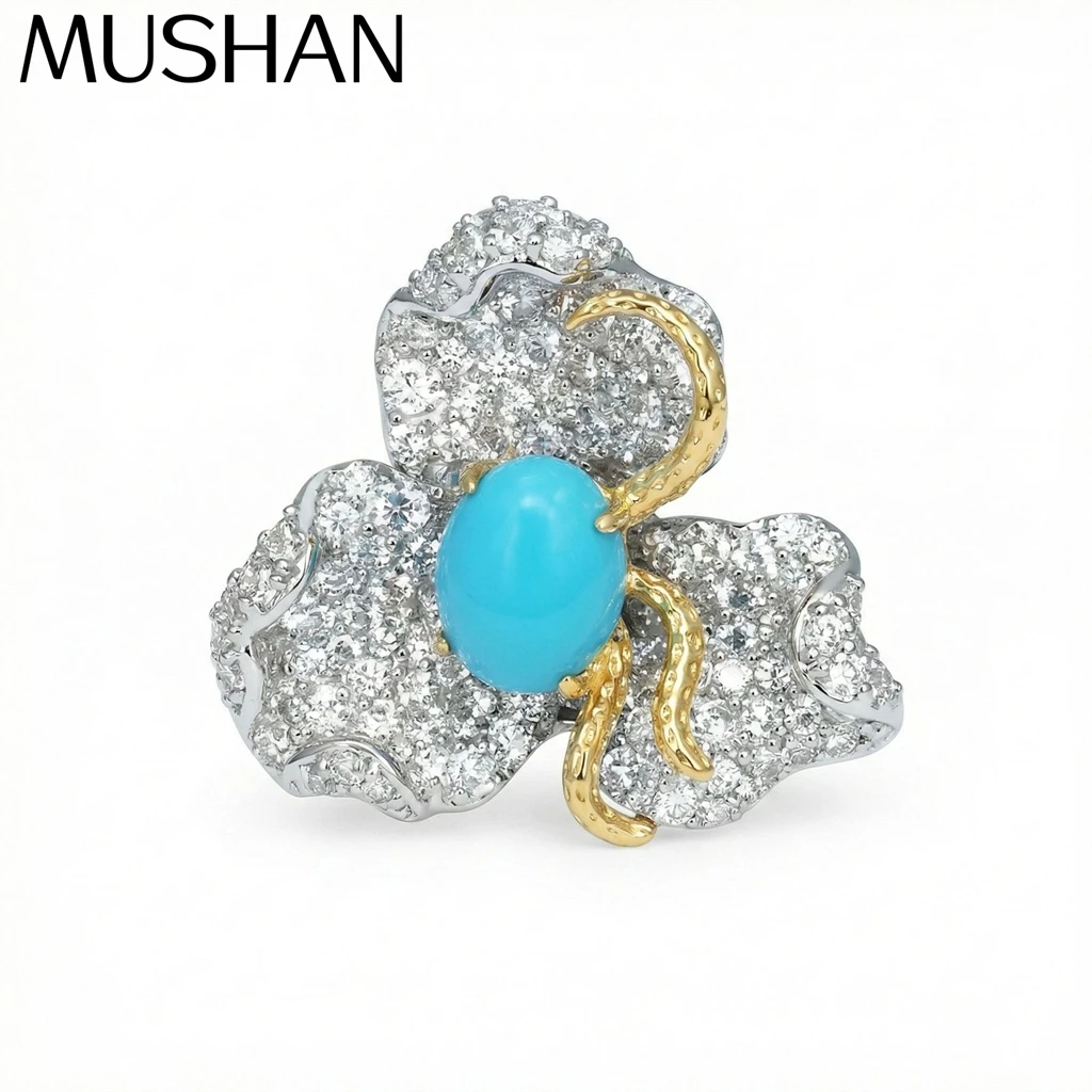 MuShan Jewelry 925 Sterling Silver Ring 5A CZ Gemstones High Carbon Gemstones Designer Art 925 Sterling Silver Rings Accessories
MuShan Jewelry 925 Sterling Silver Ring 5A CZ Gemstones High Carbon Gemstones Designer Art 925 Sterling Silver Rings Accessories