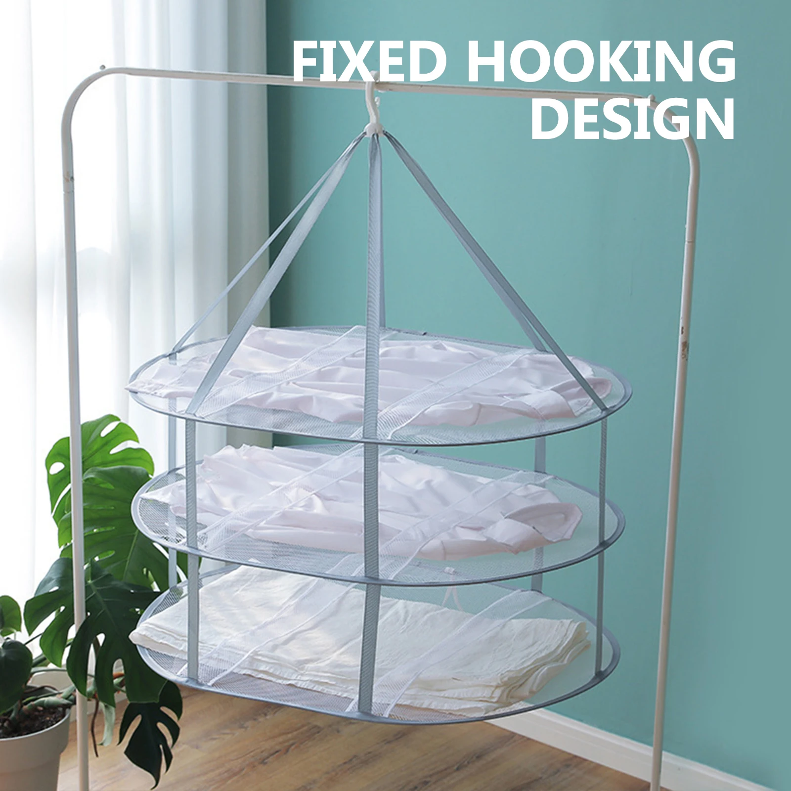 Drying Rack Mesh Cloth Clothes Laundry Accessories Portable Foldable Sweater Hanging Racks Indoor Outdoor Use Strong
Drying Rack Mesh Cloth Clothes Laundry Accessories Portable Foldable Sweater Hanging Racks Indoor Outdoor Use Strong