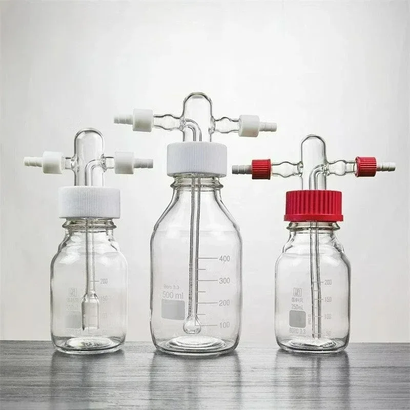 OvO Store Screw Washing Cylinder GL45 Gas Washing Cylinder Buffer Bottle Sealed Corrosion Resistant Safety Bottle 100 -2000ML
OvO Store Screw Washing Cylinder GL45 Gas Washing Cylinder Buffer Bottle Sealed Corrosion Resistant Safety Bottle 100 -2000ML