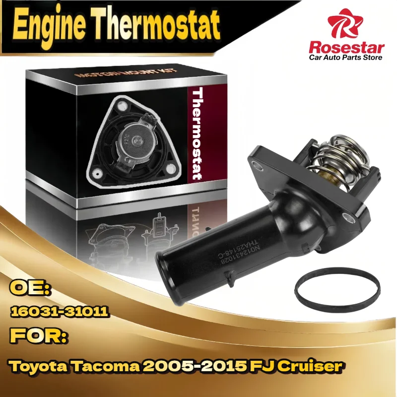 Thermostat Housing Assembly w Thermostat for Toyota Tacoma 2005-2015 FJ Cruiser OE 160310P010 1603131010 1603131011
Thermostat Housing Assembly w Thermostat for Toyota Tacoma 2005-2015 FJ Cruiser OE 160310P010 1603131010 1603131011