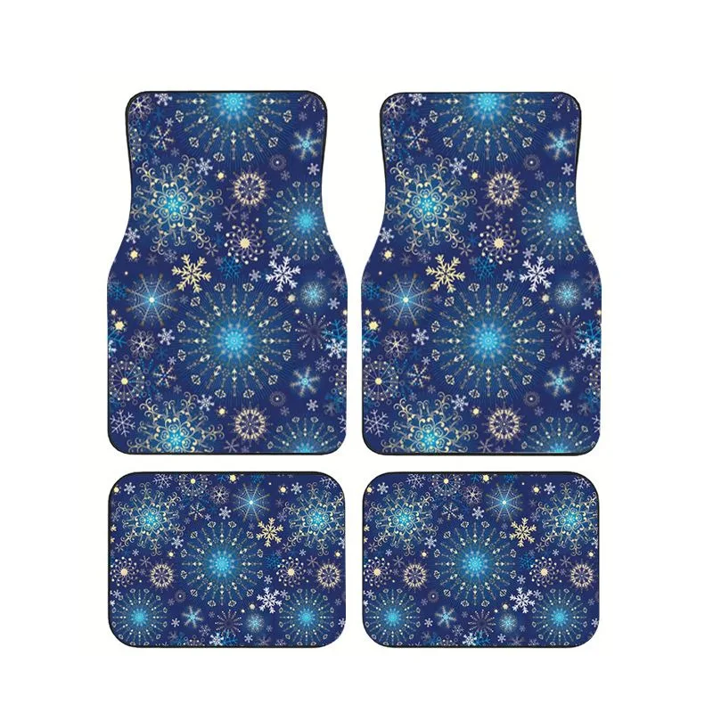 4Pcs Blue Snowflake Winter Print Car Floor Mats Universal Non-slip Waterproof Floor Mats for Car SUV Truck Interior Decor
4Pcs Blue Snowflake Winter Print Car Floor Mats Universal Non-slip Waterproof Floor Mats for Car SUV Truck Interior Decor