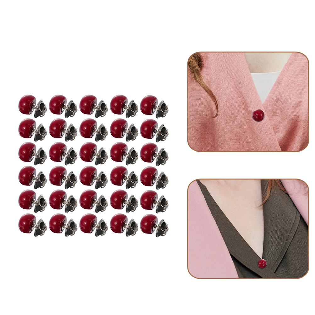 30pcs Safety Brooch Pins 12MM Red Shirt Invisible Buttons Clothing Jewelry For Dresses Skirts Banquet Party Wedding Daily Use
30pcs Safety Brooch Pins 12MM Red Shirt Invisible Buttons Clothing Jewelry For Dresses Skirts Banquet Party Wedding Daily Use