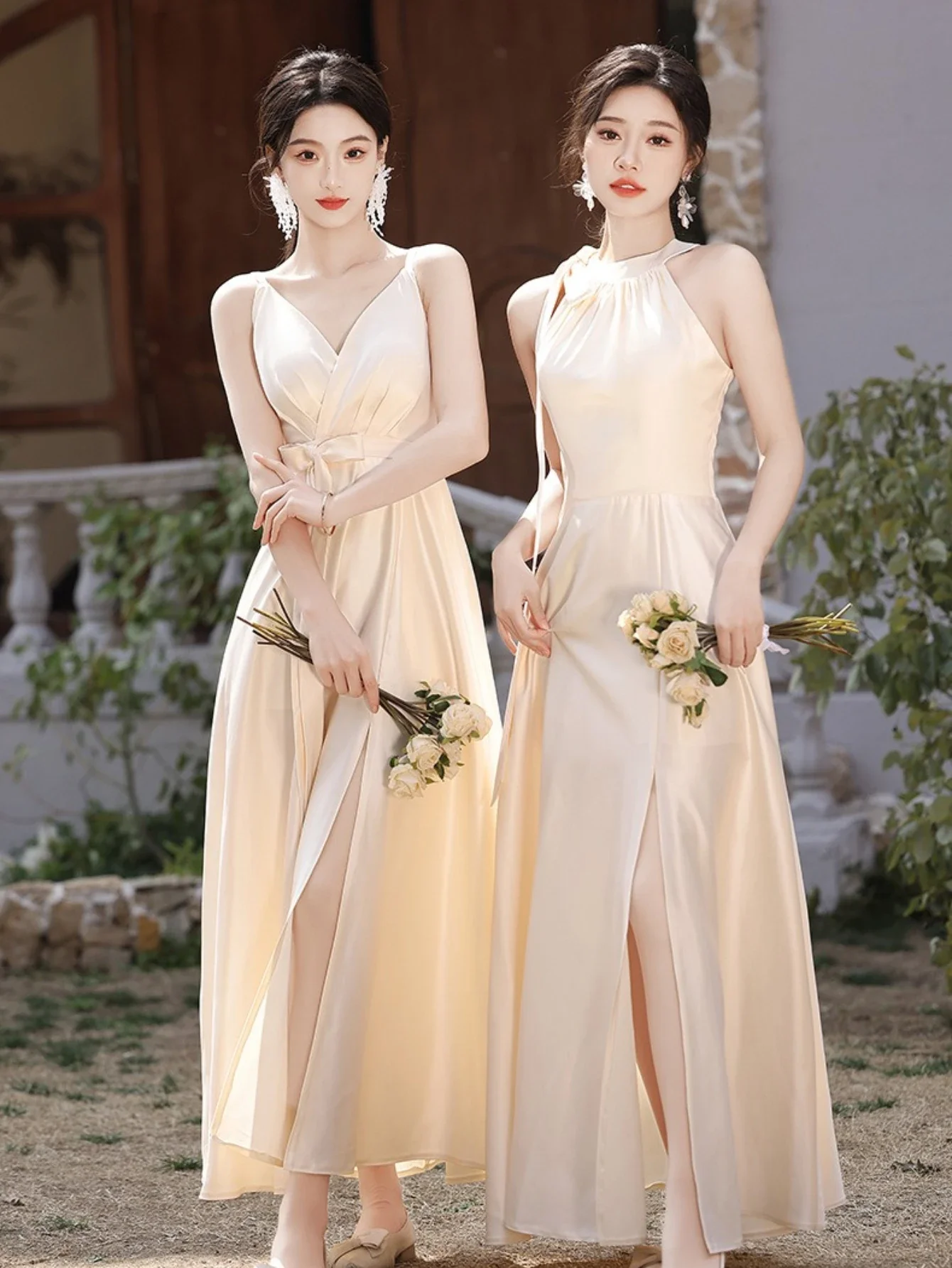 Champagne Bridesmaid Dresses long A-Line Spaghetti straps Wedding Party Cocktail Dress Bride Maid Gown Maid of Honor Dress
Champagne Bridesmaid Dresses long A-Line Spaghetti straps Wedding Party Cocktail Dress Bride Maid Gown Maid of Honor Dress