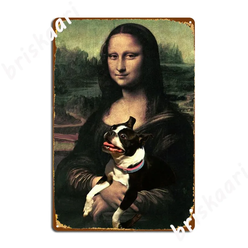 Boston Terrier With Mona Lisa Metal Sign Create Party Wall Cave Poster Tin Sign Poster
Boston Terrier With Mona Lisa Metal Sign Create Party Wall Cave Poster Tin Sign Poster