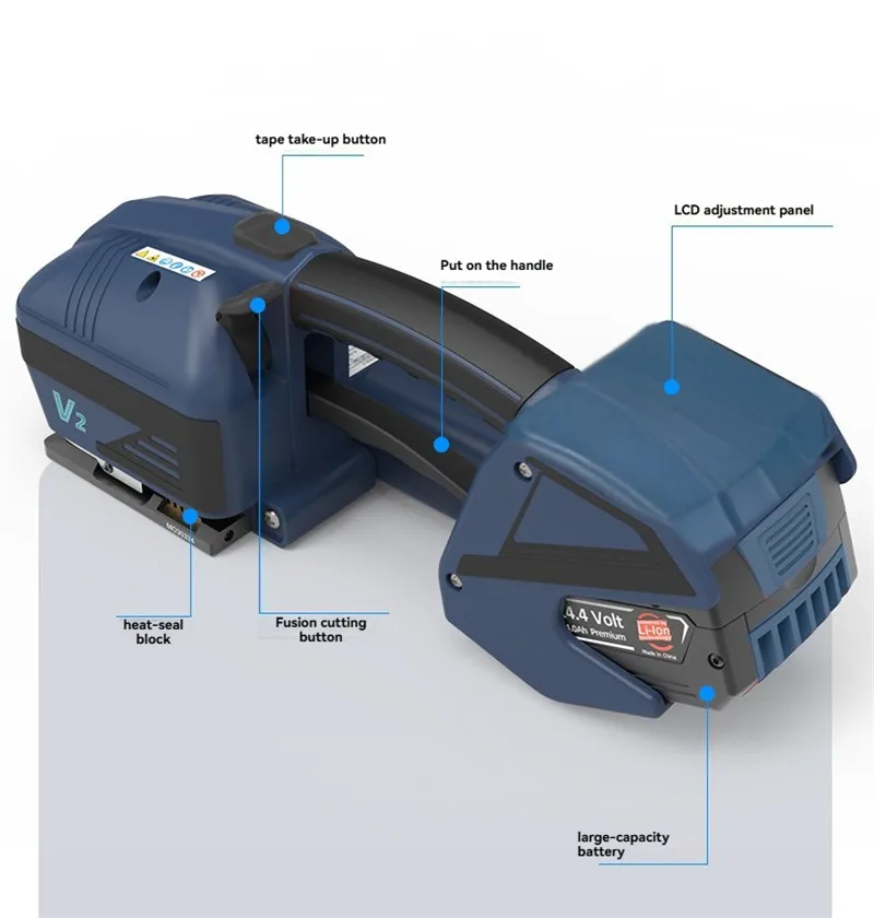 2025 New Upgraded V2 Electric Baler Suitable for 13-16mm PET/PP Portable Packaging Tool Hot Melt Baler
2025 New Upgraded V2 Electric Baler Suitable for 13-16mm PET/PP Portable Packaging Tool Hot Melt Baler