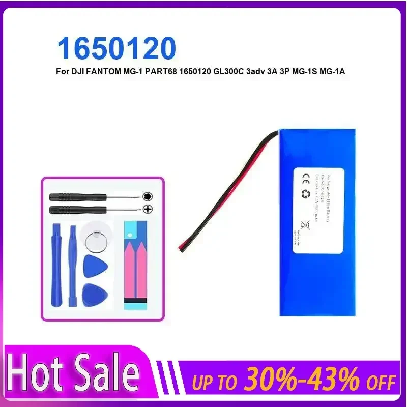 6000mAh Replacement Battery for DJI FANTOM MG-1 PART68 1650120 3professional GL300C 3adv 3A 3P MG-1S MG-1A 2055127 Batteries
6000mAh Replacement Battery for DJI FANTOM MG-1 PART68 1650120 3professional GL300C 3adv 3A 3P MG-1S MG-1A 2055127 Batteries