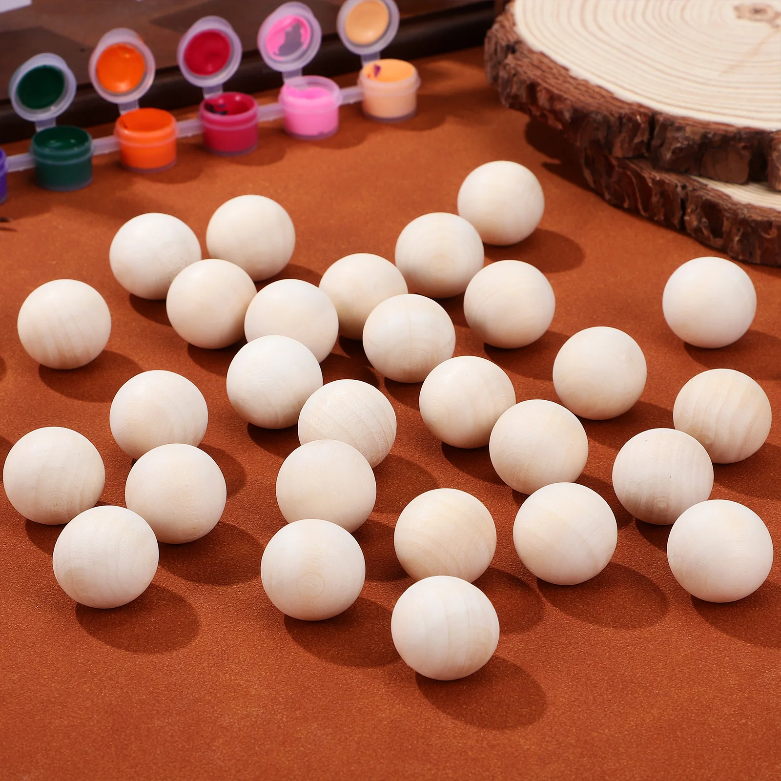 120pcs Wooden Round Balls Solid Wood Craft Beads Unfinished Decorative Small Spheres for DIY Jewelry Toy Accessories
120pcs Wooden Round Balls Solid Wood Craft Beads Unfinished Decorative Small Spheres for DIY Jewelry Toy Accessories