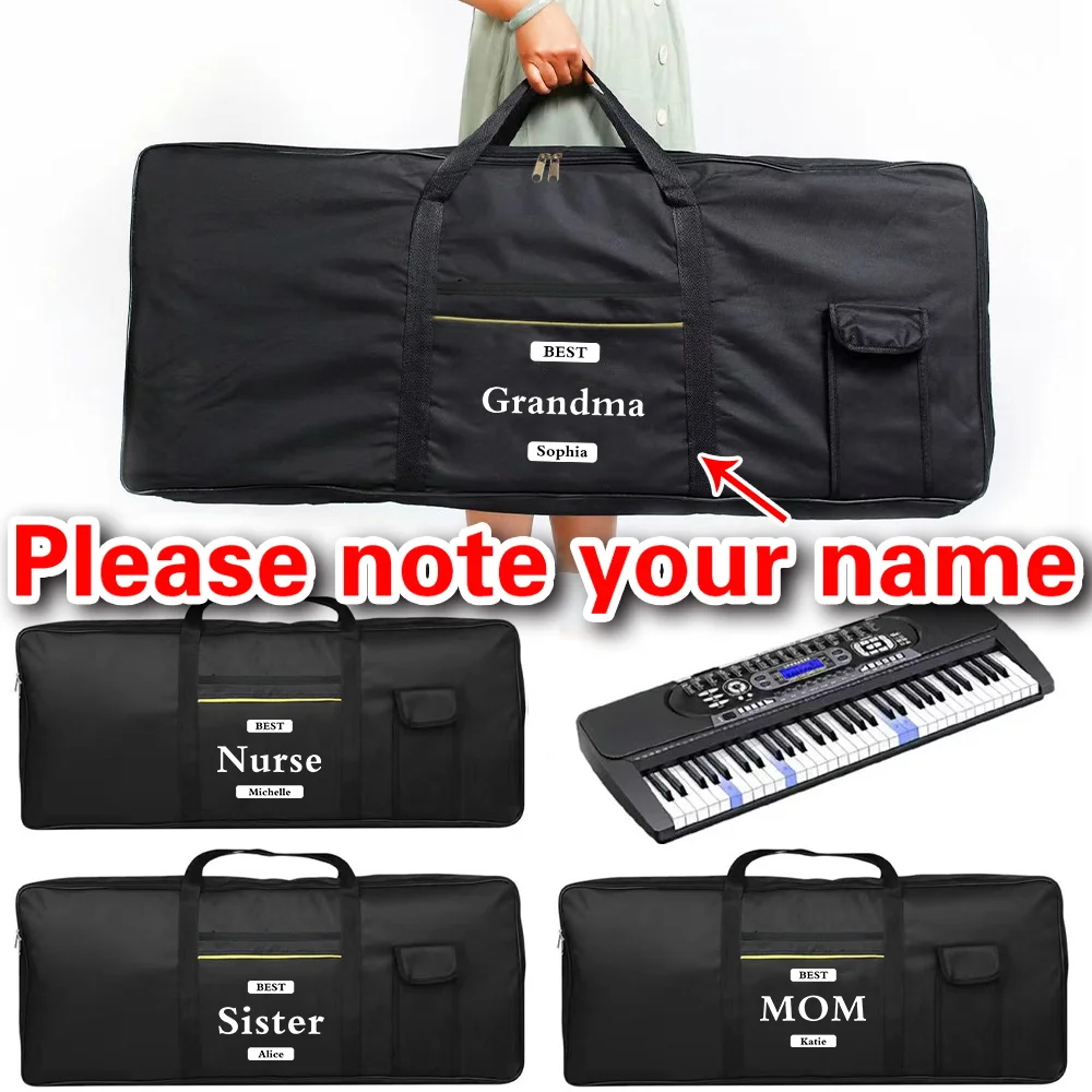Персонализированная сумка для хранения музыкальных инструментов, утолщенная сумка для электронного пианино на 61 клавишу
Персонализированная сумка для хранения музыкальных инструментов, утолщенная сумка для электронного пианино на 61 клавишу