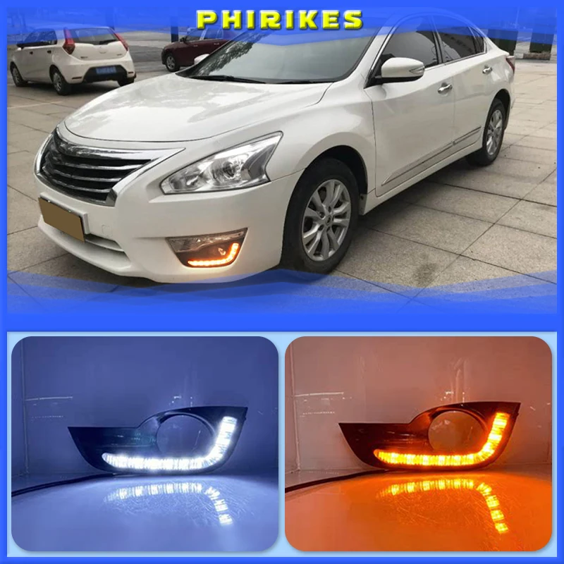 2Pcs Car LED Daytime Running Lights for Nissan Altima Teana 2013 2014 2015 DRL Front Bumper Driving Turn Signal Light Daylgiht
2Pcs Car LED Daytime Running Lights for Nissan Altima Teana 2013 2014 2015 DRL Front Bumper Driving Turn Signal Light Daylgiht