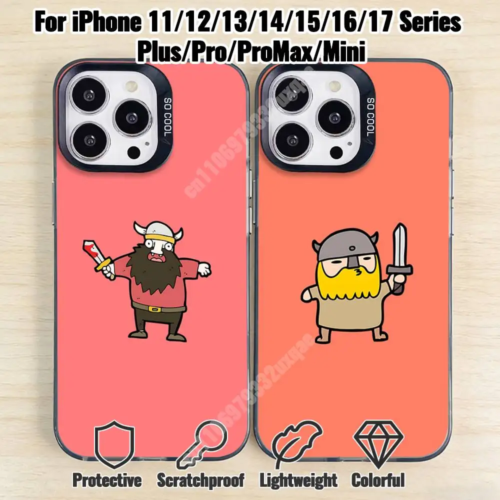 Cartoon Viking Berserker Phone Case for iPhone 17 16 15 Max Mini 14 13 Pro Plus 12 11 X XS Air IMD Cover
Cartoon Viking Berserker Phone Case for iPhone 17 16 15 Max Mini 14 13 Pro Plus 12 11 X XS Air IMD Cover