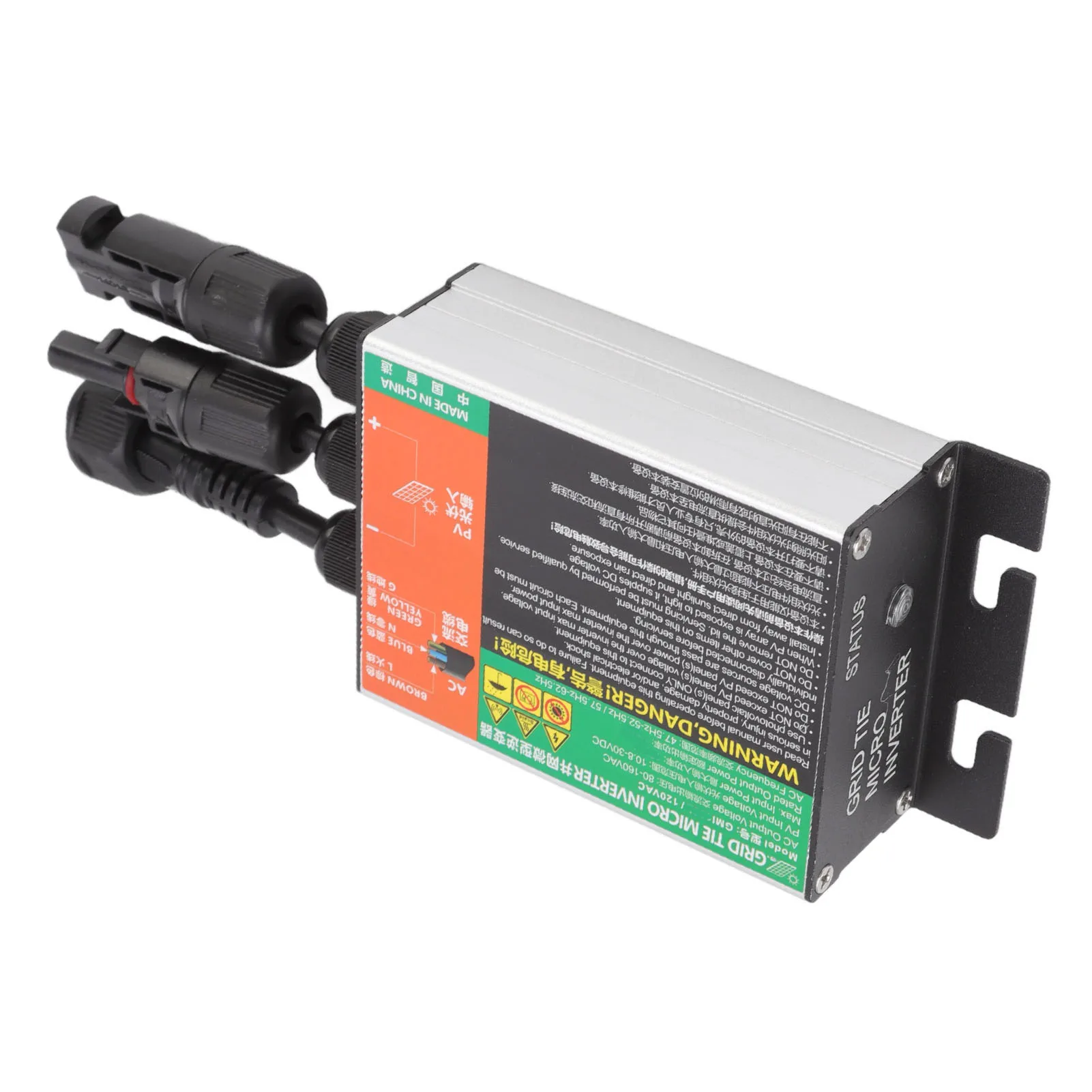 GMI Grid Tie Micro Inversor Solar PV Aluminum Alloy IP55 Multi Protection 20x7.7x3.6cm
GMI Grid Tie Micro Inversor Solar PV Aluminum Alloy IP55 Multi Protection 20x7.7x3.6cm