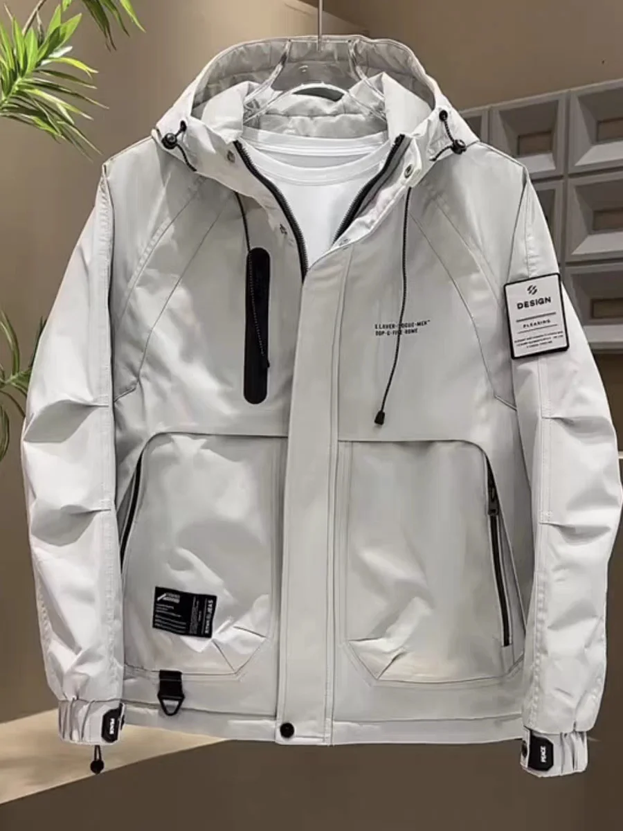 Fall Winter New Sle Men's Casual Faion Warmth Waterproof Workwear Jaet Coat with Hood Long Sve Zipper Closure Polyes...
Fall Winter New Sle Men's Casual Faion Warmth Waterproof Workwear Jaet Coat with Hood Long Sve Zipper Closure Polyes...