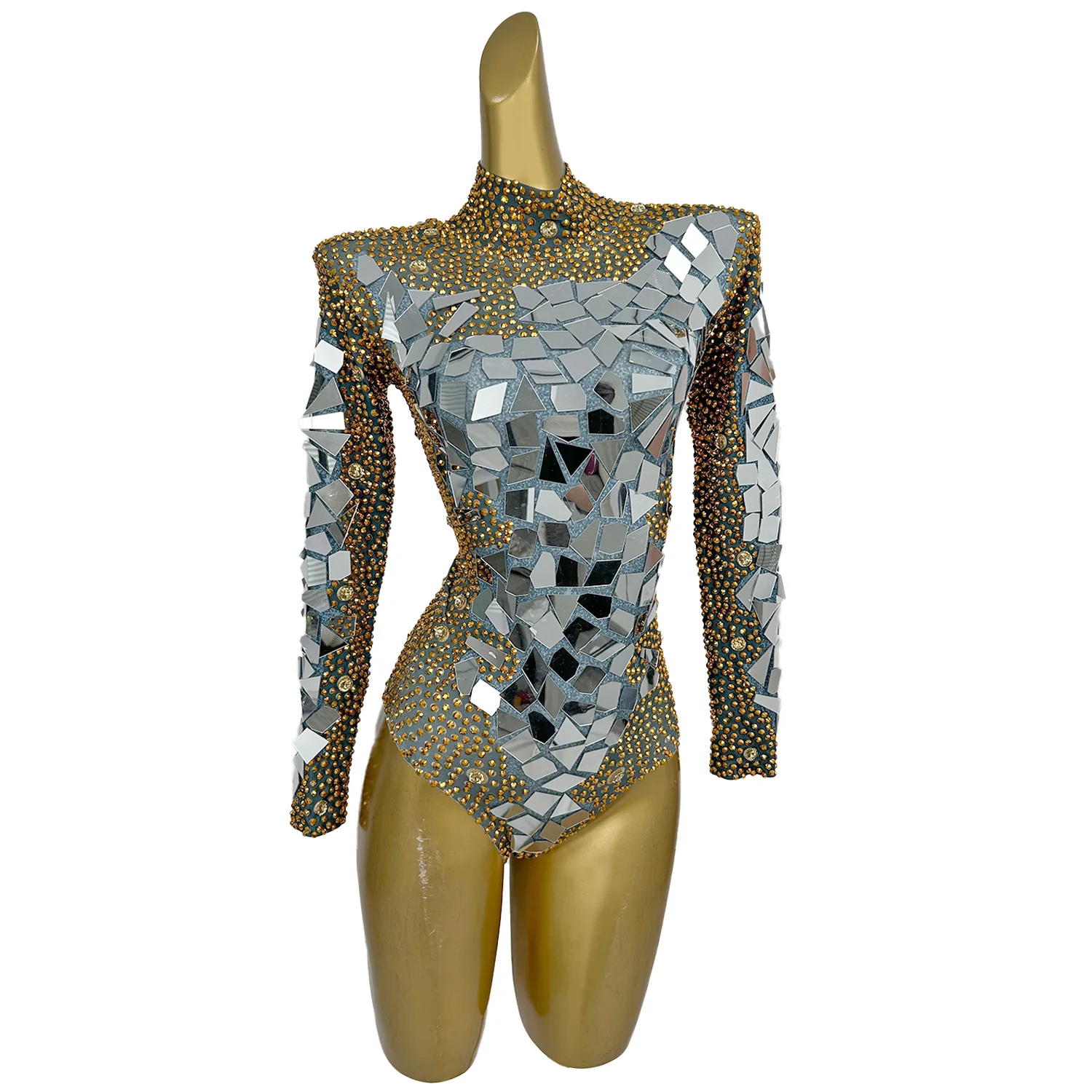 Luxury Full Rhinestones Bodysuit Sequins Long Sleeve Leotard Sexy Stretch Outfit Birthday Dance Party Collections Jinpingzi
Luxury Full Rhinestones Bodysuit Sequins Long Sleeve Leotard Sexy Stretch Outfit Birthday Dance Party Collections Jinpingzi