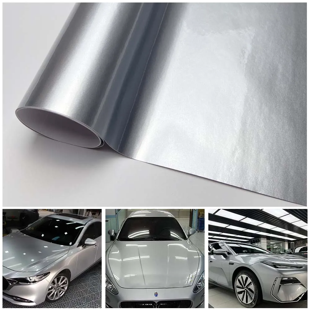 DIY Car Wrapping Vinyl Glossy Metallic Vinyl Wrap for Auto Motorcycle Adhesive Gloss Silver Car Foil Glossy Candy Auto Stickers 
DIY Car Wrapping Vinyl Glossy Metallic Vinyl Wrap for Auto Motorcycle Adhesive Gloss Silver Car Foil Glossy Candy Auto Stickers