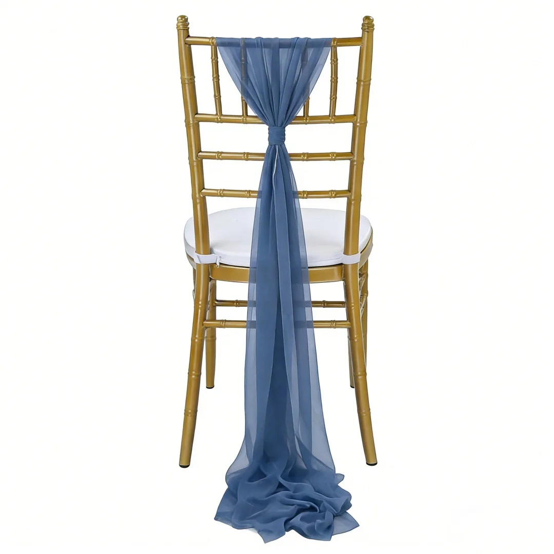 Dusty Blue Chair Ties Wedding Chair Sash Tulle Polyester Streamer Banquet Hotel Decoration Cover Ribbon Bow For Party Chairs
Dusty Blue Chair Ties Wedding Chair Sash Tulle Polyester Streamer Banquet Hotel Decoration Cover Ribbon Bow For Party Chairs