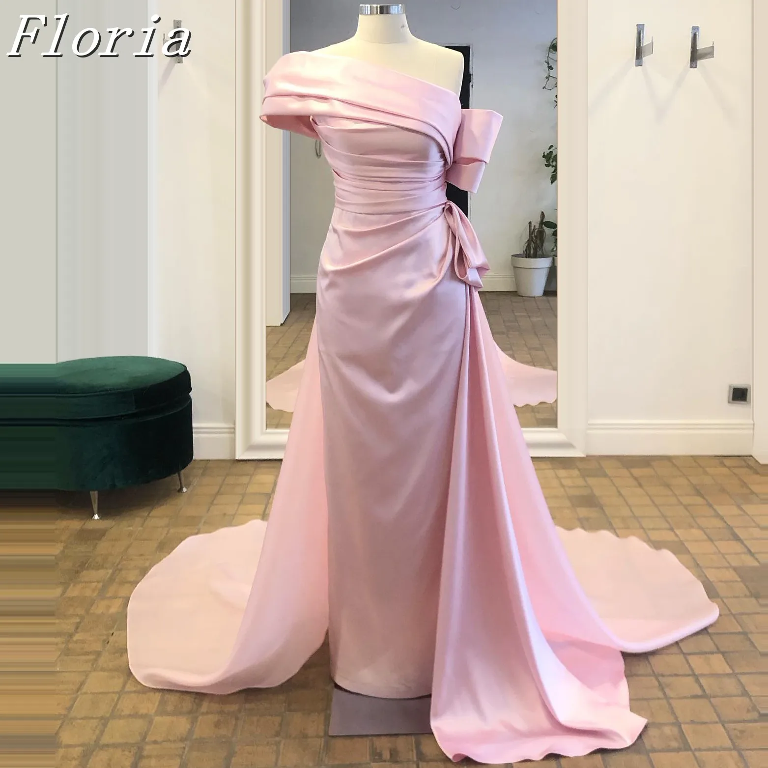 Fashion Elegant Satin Mermaid Evening Prom Party Dresses Off The Shoulder Sleeveless Long Sweep Floor Gala Dress Customized
Fashion Elegant Satin Mermaid Evening Prom Party Dresses Off The Shoulder Sleeveless Long Sweep Floor Gala Dress Customized