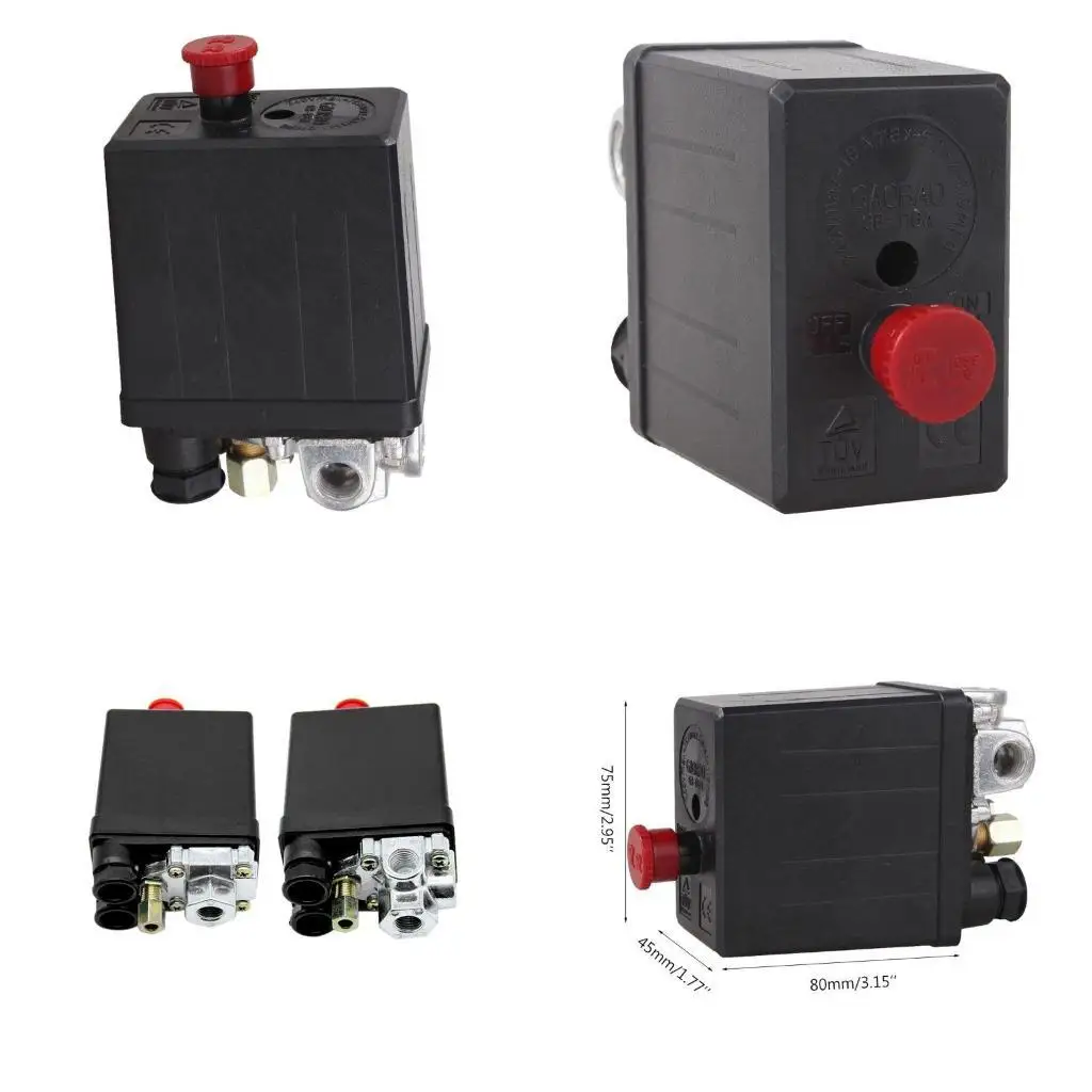Y1UD Heavy Compressor Pressure Switches Control Valves Automatic Trip 90-120PSI
Y1UD Heavy Compressor Pressure Switches Control Valves Automatic Trip 90-120PSI