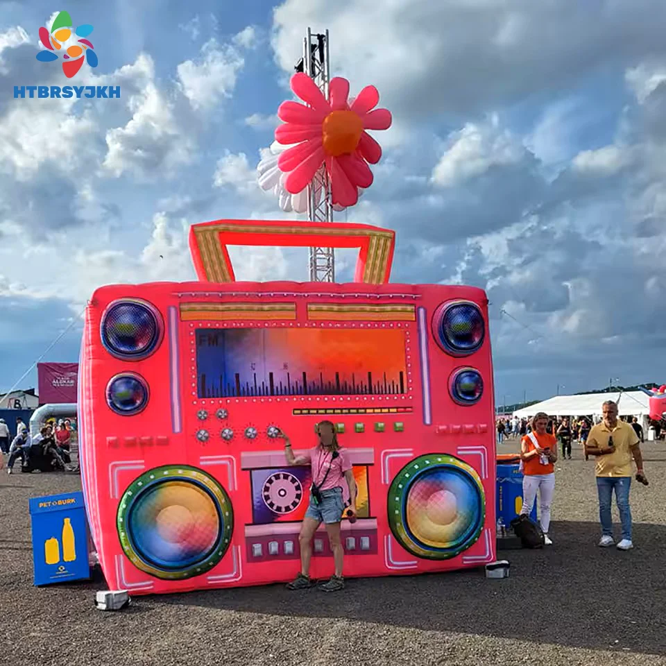 Giant Inflatable Radio Model For DJ Nightclub Concert Stage Decor Music Festival Advertising Bombox Display
Giant Inflatable Radio Model For DJ Nightclub Concert Stage Decor Music Festival Advertising Bombox Display
