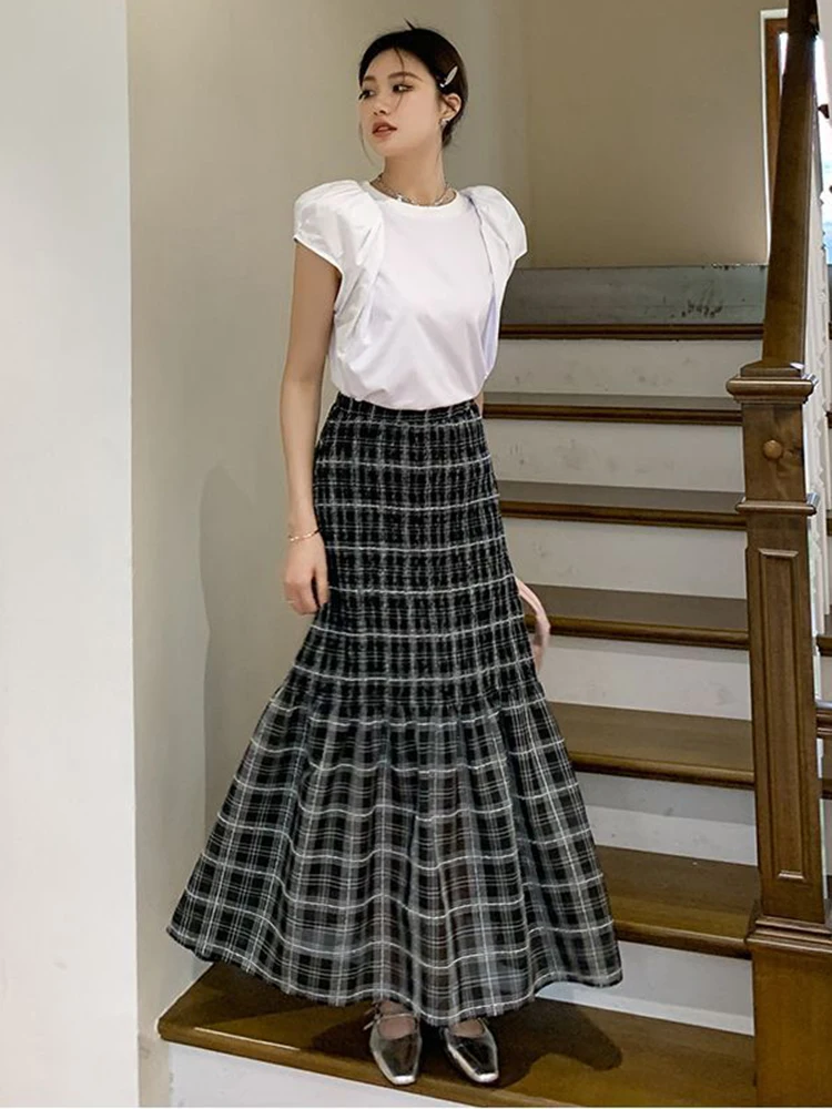 Fashion Office Work Plaid Skirt For Woman Korean Style Casual Long Skirt Female High Waist Tumpet Skirts
Fashion Office Work Plaid Skirt For Woman Korean Style Casual Long Skirt Female High Waist Tumpet Skirts