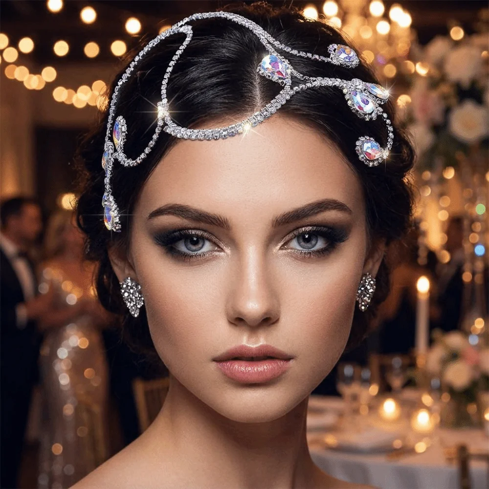 Exquisite Rhinestone Wedding Headband Elegant Sparkling Geometric Shape Headwear Handmade Luxury Bridal Hair Accessory Women
Exquisite Rhinestone Wedding Headband Elegant Sparkling Geometric Shape Headwear Handmade Luxury Bridal Hair Accessory Women