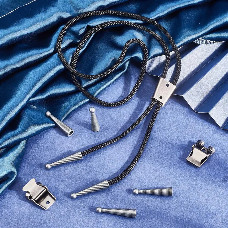CYL-Bolo Tie Accessory Kit Round Slide Textured Tip Black Tip Wire Alloy Replacement End Cap Wire Forbolo Tie Making A
CYL-Bolo Tie Accessory Kit Round Slide Textured Tip Black Tip Wire Alloy Replacement End Cap Wire Forbolo Tie Making A