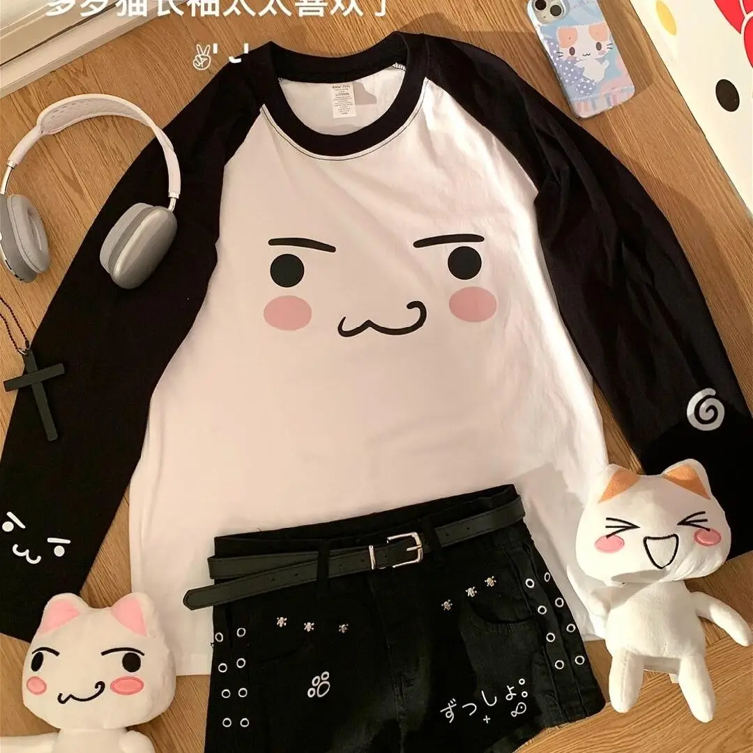 Abi Japanese Cat T-shirt Casual Long Sleeved Subculture Autumn Shirts for Women 2025 Anime Harajuku Grunge Clothes Y2k Top
Abi Japanese Cat T-shirt Casual Long Sleeved Subculture Autumn Shirts for Women 2025 Anime Harajuku Grunge Clothes Y2k Top