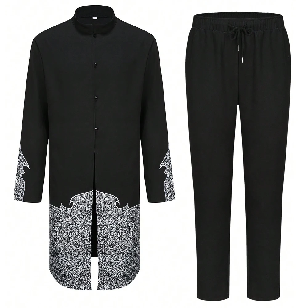 Kaftan Men's Sets Kaunda Suit African Casual Outfits Printed Long Sleeve Stand Collar Top And Pants Wear Traditional 2PCS Set
Kaftan Men's Sets Kaunda Suit African Casual Outfits Printed Long Sleeve Stand Collar Top And Pants Wear Traditional 2PCS Set
