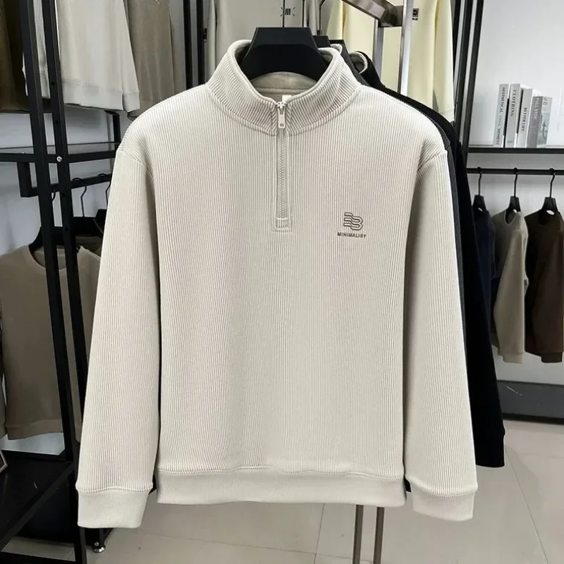 Norway Version New Half Zipper Stand Up Collar with Thick Fleece Hoodie Men's Long Sleeved Autumn and Winter Base Shirt Warm T-s
Norway Version New Half Zipper Stand Up Collar with Thick Fleece Hoodie Men's Long Sleeved Autumn and Winter Base Shirt Warm T-s