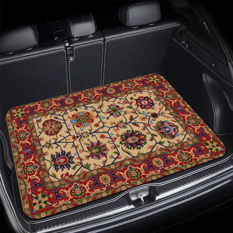Oriental Floral Border Rug Print Car Rear Cargo Mat Waterproof Non Slip Trunk Liner Fit Sedan SUV Universal Auto Boot Protector
Oriental Floral Border Rug Print Car Rear Cargo Mat Waterproof Non Slip Trunk Liner Fit Sedan SUV Universal Auto Boot Protector