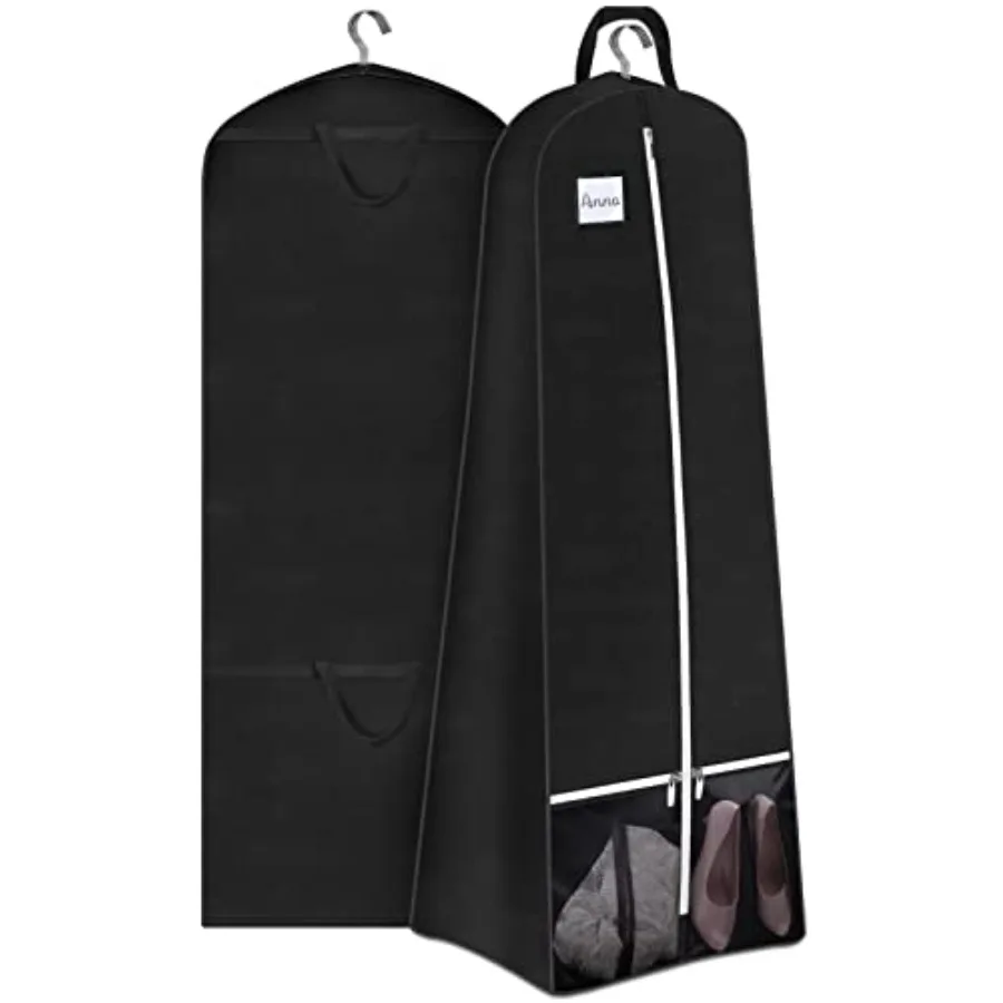 72'' Bridal Wedding Gown Dress Garment Bag 15'' Gusseted Garment Cover Shoe Pockets Travel Garment Storage Bag for Prom Evening
72'' Bridal Wedding Gown Dress Garment Bag 15'' Gusseted Garment Cover Shoe Pockets Travel Garment Storage Bag for Prom Evening