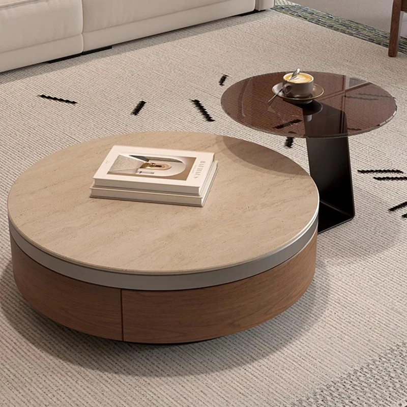 Storage Wood Coffee Table Modern Aesthetic Drawers Space Saving Coffee Table Round Books Mesa Auxiliar Postmodern Furniture
Storage Wood Coffee Table Modern Aesthetic Drawers Space Saving Coffee Table Round Books Mesa Auxiliar Postmodern Furniture