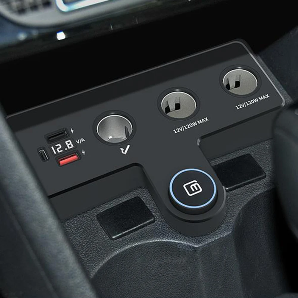 LED Display Car Charger Adapter Car Charger Splitter USB Socket Black Fast Charging Adapter Real-time Voltage Meter
LED Display Car Charger Adapter Car Charger Splitter USB Socket Black Fast Charging Adapter Real-time Voltage Meter