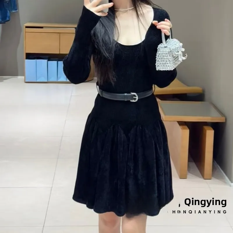 Бархатный трикотажный женский облегающий базовый слой, классический черный неопреновый модный французский слэ, осеннее новое поступление
Бархатный трикотажный женский облегающий базовый слой, классический черный неопреновый модный французский слэ, осеннее новое поступление