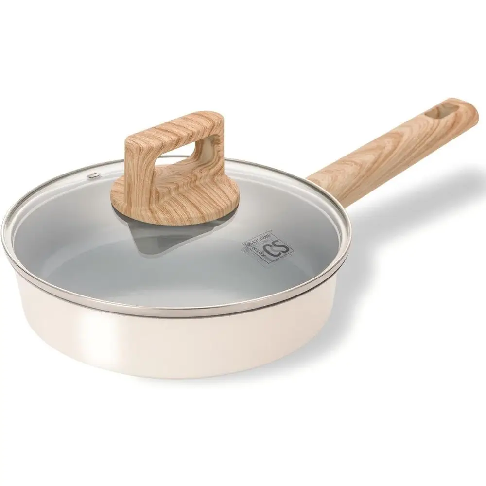 8-дюймовая антипригарная сковорода, термостойкая ручка, нетоксичная, совместима с индукционными плитами, можно мыть в посудомоечной машине, кремово-белая
8-дюймовая антипригарная сковорода, термостойкая ручка, нетоксичная, совместима с индукционными плитами, можно мыть в посудомоечной машине, кремово-белая