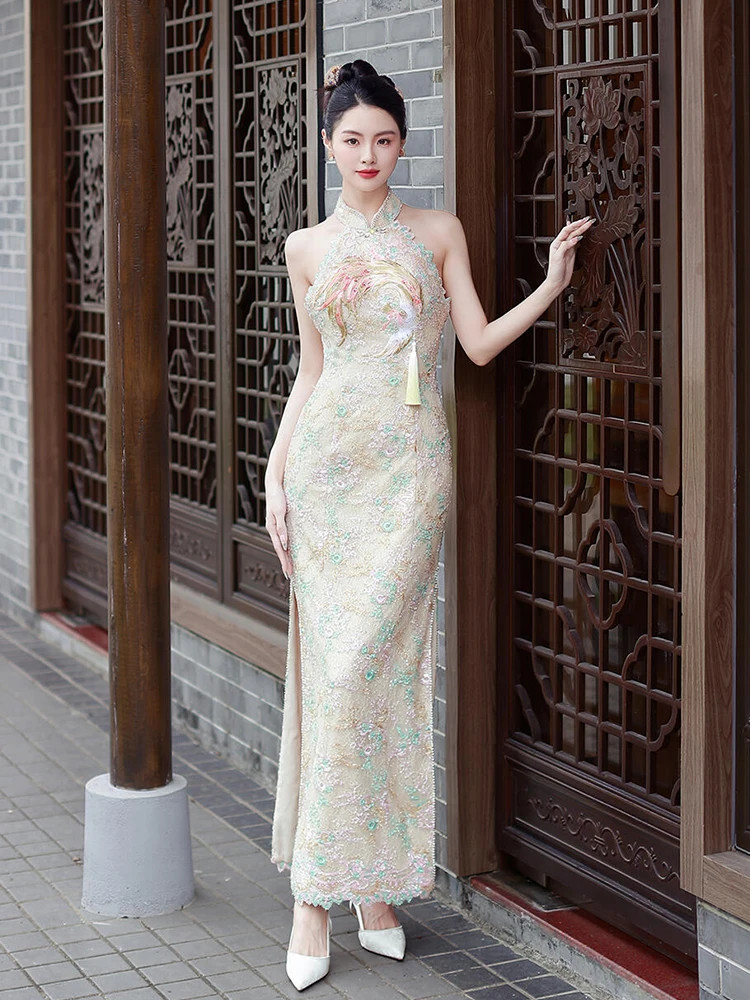 Новое китайское вечернее платье 2025 года для женщин: облегающее, длинное, для свадьбы, помолвки или ужина, с эффектом похудения
Новое китайское вечернее платье 2025 года для женщин: облегающее, длинное, для свадьбы, помолвки или ужина, с эффектом похудения