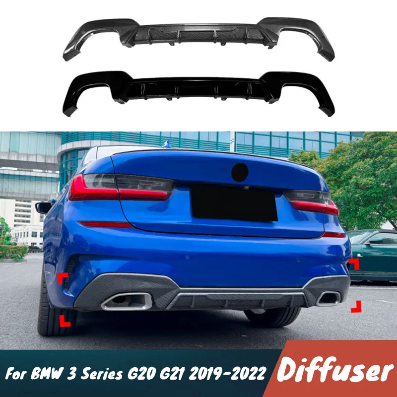 For BMW 3 Series G20 G21 2019-2022 Car Rear Bumper Diffuser Spoiler Body Kit Protective Cover Exterior Tuning Accessories
For BMW 3 Series G20 G21 2019-2022 Car Rear Bumper Diffuser Spoiler Body Kit Protective Cover Exterior Tuning Accessories