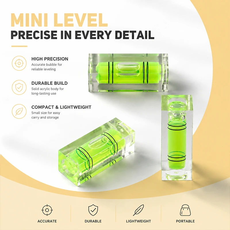 Portable Square Dual-Vial Spirit Leveler Compact Bubble Measuring Device for Carpentry DIY Home Hanging Alignment
Portable Square Dual-Vial Spirit Leveler Compact Bubble Measuring Device for Carpentry DIY Home Hanging Alignment
