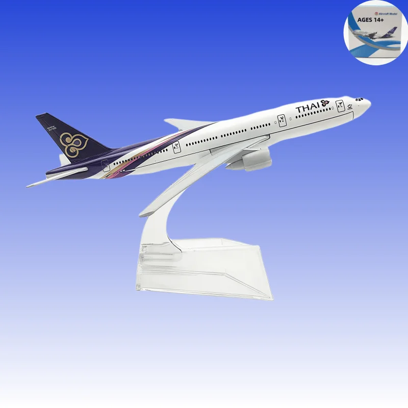 16cm B777 Thai Airways 1:400 Scale Metal Replica Airline Boeing 777 Airbus Aircraft Model Toys Aviation Decoration Model
16cm B777 Thai Airways 1:400 Scale Metal Replica Airline Boeing 777 Airbus Aircraft Model Toys Aviation Decoration Model