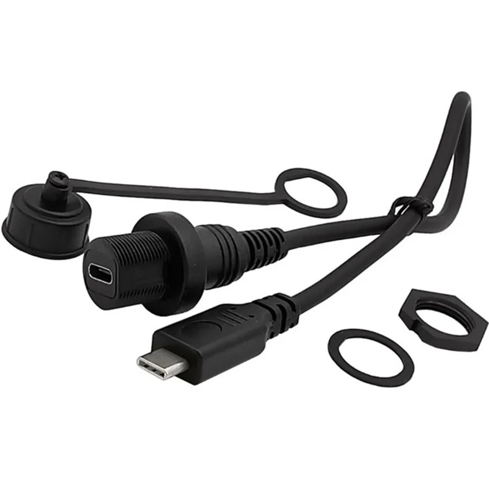 30cm USB-C IP67 waterproof type C 3.1 IP 67 male and female cable, panel installation, waterproof connector, extension cable
30cm USB-C IP67 waterproof type C 3.1 IP 67 male and female cable, panel installation, waterproof connector, extension cable