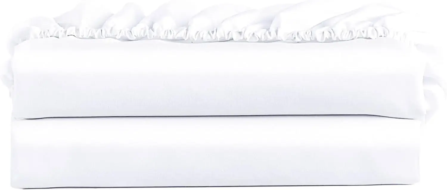 Twin Fitted Sheet 2 Pack - Hotel Quality, Ultra Soft & Breathable - Brushed Microfiber, Deep Pocket - Cooling Fitted Sheets for Twin Size Bed (White)
Twin Fitted Sheet 2 Pack - Hotel Quality, Ultra Soft & Breathable - Brushed Microfiber, Deep Pocket - Cooling Fitted Sheets for Twin Size Bed (White)