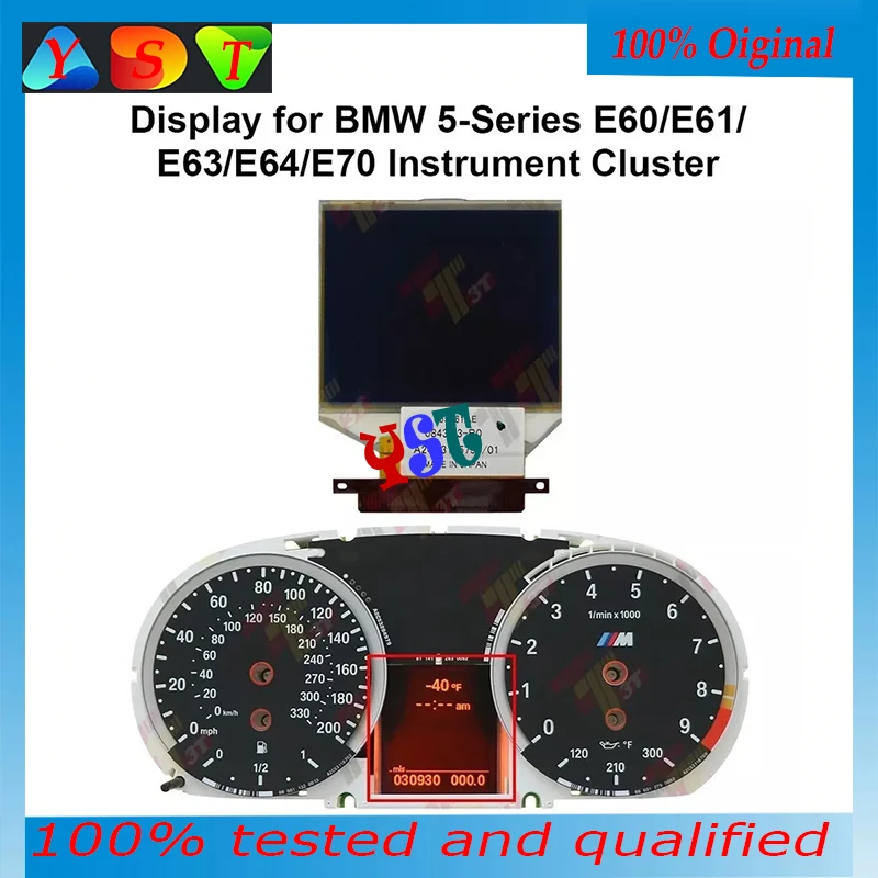 LCD instrument display For BMW 5 series E60 525i E60/E61/E63/64/E70 Instrument Cluster 355061AE
LCD instrument display For BMW 5 series E60 525i E60/E61/E63/64/E70 Instrument Cluster 355061AE