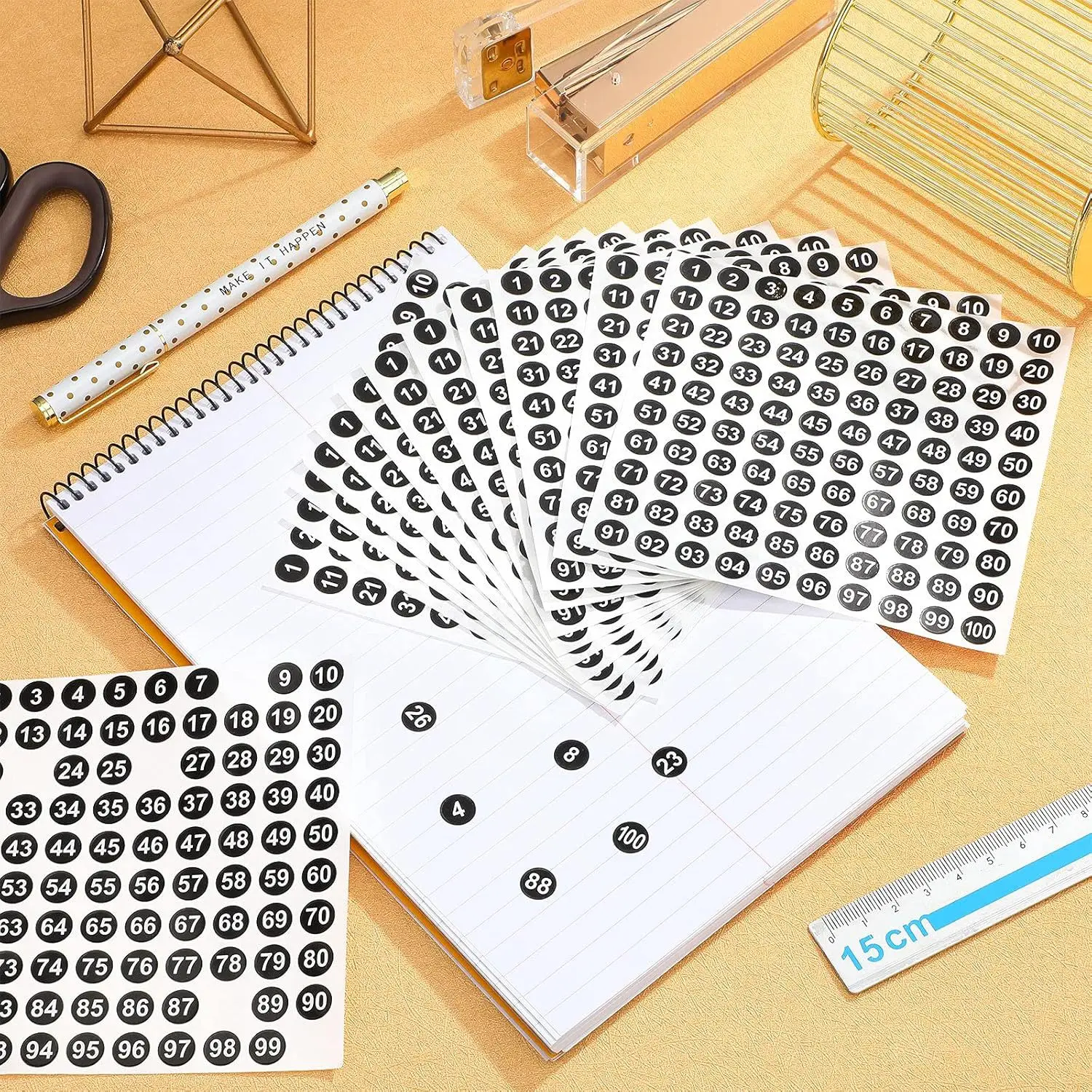 2500pcs Number Stickers Coated Paper Waterproof Circle Labels Tiny Colored Round Tags for Files Folders ganization
2500pcs Number Stickers Coated Paper Waterproof Circle Labels Tiny Colored Round Tags for Files Folders ganization