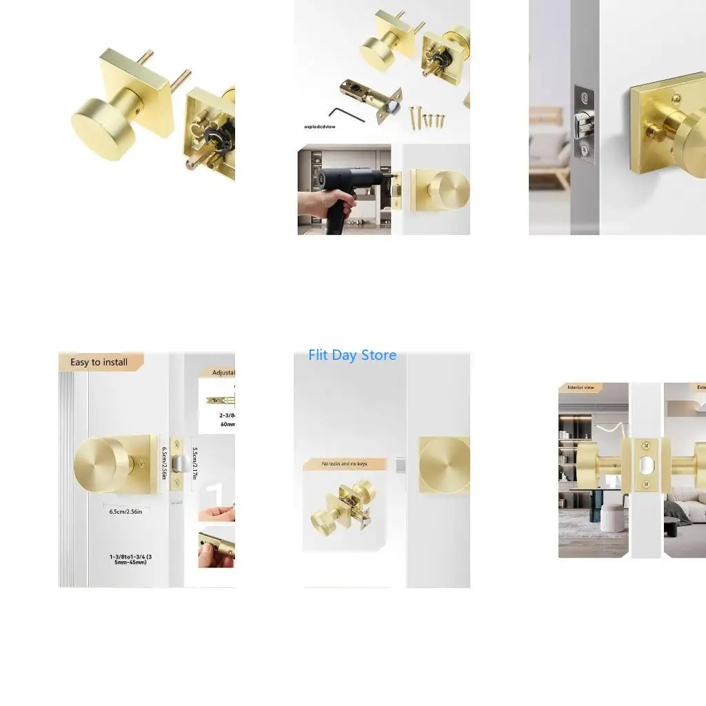 F92C Heavy Duty Square Door Knobs in Gold Finish Interior Gold Door Knobs Upgrades for Interior Bedroom & Bathroom Use
F92C Heavy Duty Square Door Knobs in Gold Finish Interior Gold Door Knobs Upgrades for Interior Bedroom & Bathroom Use