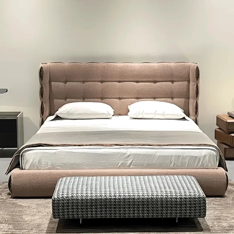 #Italian Light Luxury Double Bed 18m Wedding Bed Master Bedroom Three Proof Fabric Nordic Cream White Cookie Bed
#Italian Light Luxury Double Bed 18m Wedding Bed Master Bedroom Three Proof Fabric Nordic Cream White Cookie Bed