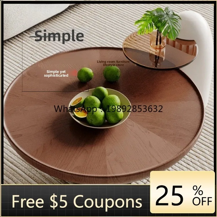 LYY Round Coffee Simple Walnut Color Living Room Home Italian Minimalist Personality Creative Small Apartment Villa High-end
LYY Round Coffee Simple Walnut Color Living Room Home Italian Minimalist Personality Creative Small Apartment Villa High-end
