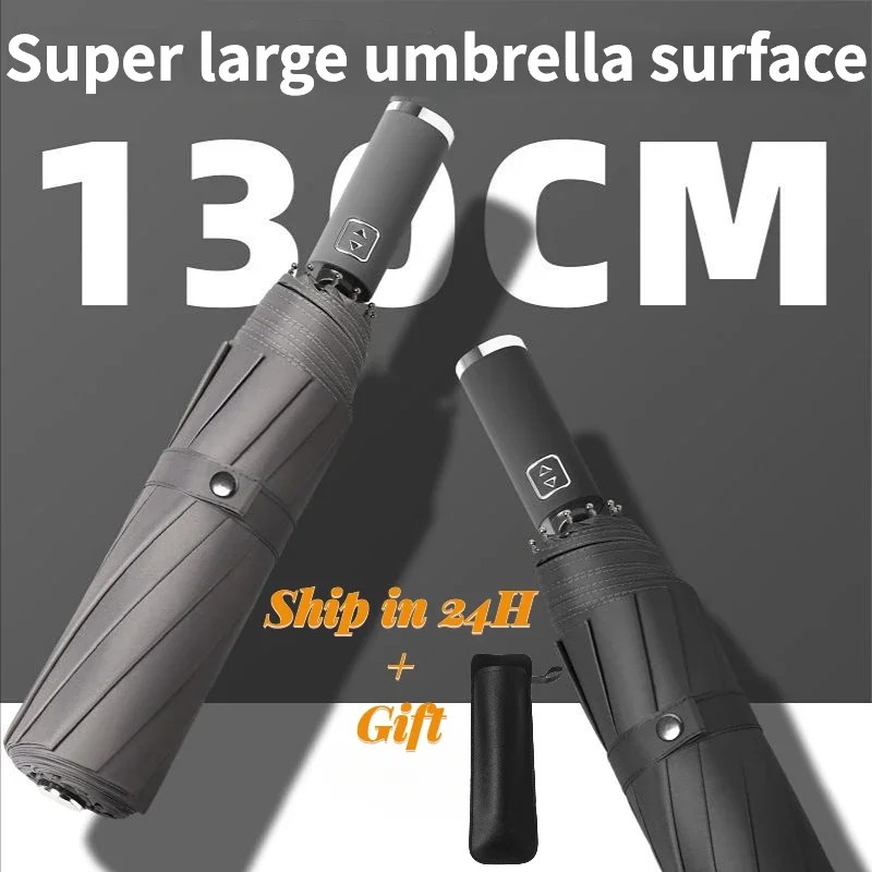 Windproof Strong Super Large Fully Automatic Folding Umbrella for Men Business Waterproof Sunproof Strong Shade Uv Big Umbrellas
Windproof Strong Super Large Fully Automatic Folding Umbrella for Men Business Waterproof Sunproof Strong Shade Uv Big Umbrellas