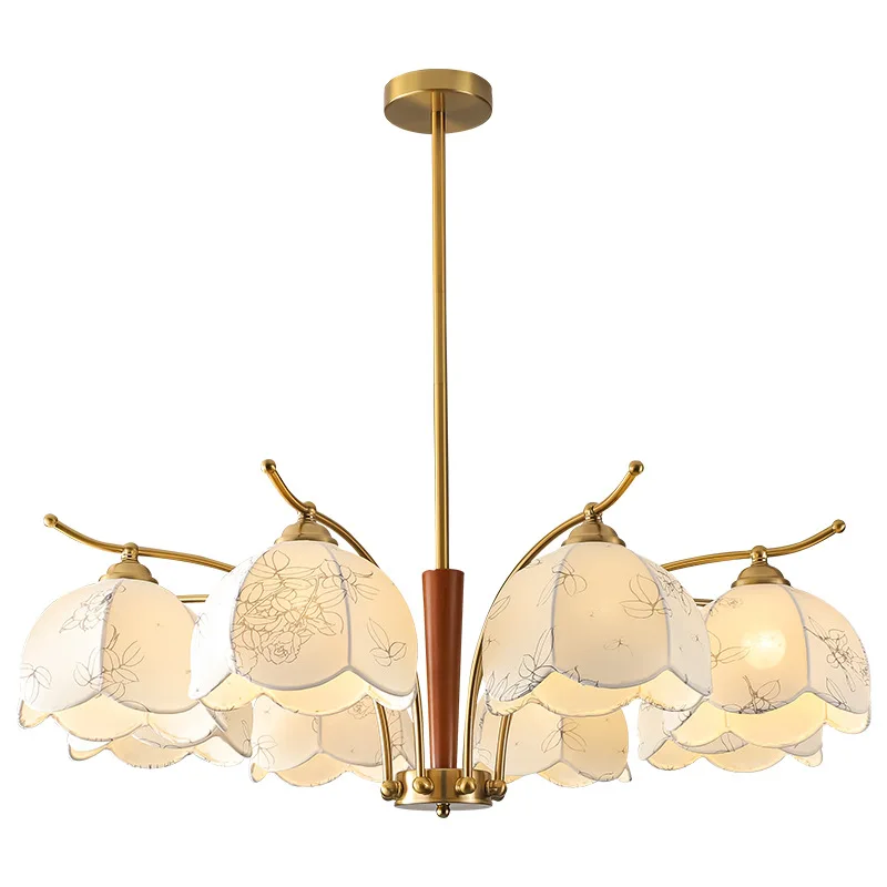 Retro living room main chandelier American medieval atmosphere printing fabric bedroom study dining room lamps
Retro living room main chandelier American medieval atmosphere printing fabric bedroom study dining room lamps