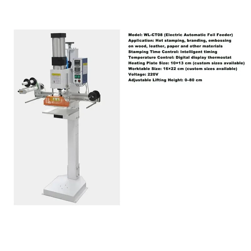Pneumatic Hot Stamping Machine Auto Foil Rewind Digital Temp Control for Plastic Case Turnover Box Logo Embossing
Pneumatic Hot Stamping Machine Auto Foil Rewind Digital Temp Control for Plastic Case Turnover Box Logo Embossing