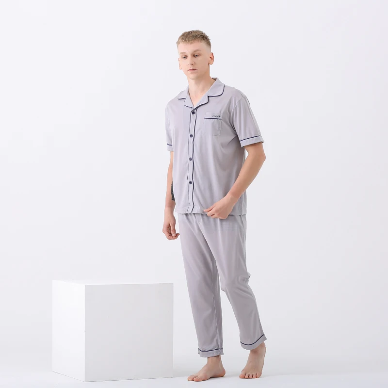 Reliable Quality Wholesale Loose Pajama Loungewear Men Sets Long Sleeve Loungewear Two Piece Set
Reliable Quality Wholesale Loose Pajama Loungewear Men Sets Long Sleeve Loungewear Two Piece Set